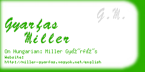 gyarfas miller business card